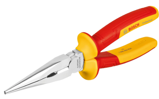 Bosch Professional VDE Long Nose Pliers straight 200mm 1600A02NE3