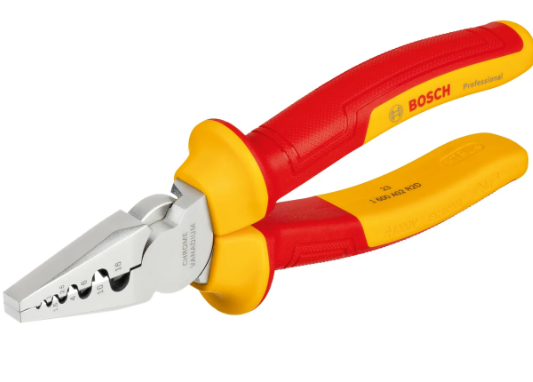 Bosch Professional VDE Crimping Pliers 180mm 1600A02NE6