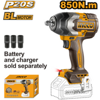 INGCO 20V Brushless Impact Wrench 850NM CIWLI20851: Powerful Cordless Tool