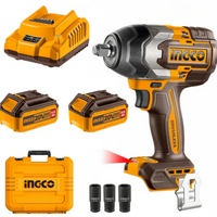 INGCO 20V IMPACT WRENCH 850NM B/LESS KIT - CIWLI2085