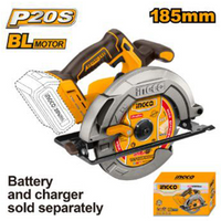 INGCO 20V Cordless Circular Saw 185mm Brushless - Power Tool for Woodworking