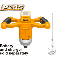 INGCO 20V Cordless Mixer MXLI2001 | Power Tool for Mixing Paint, Mortar, and More - Chavda.com