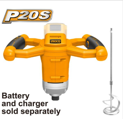 INGCO 20V Cordless Mixer MXLI2001 | Power Tool for Mixing Paint, Mortar, and More - Chavda.com