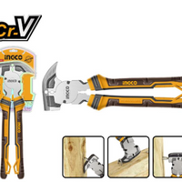 INGCO Fencing Pliers 250mm (10 inch) - Heavy Duty Wire Cutting & Staple Removal Tool - HFP2508