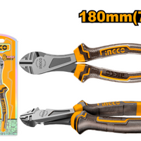 INGCO Heavy-Duty Diagonal Cutting Pliers 180mm - Durable CR-V Steel, Comfortable Grip, HHDCP08188
