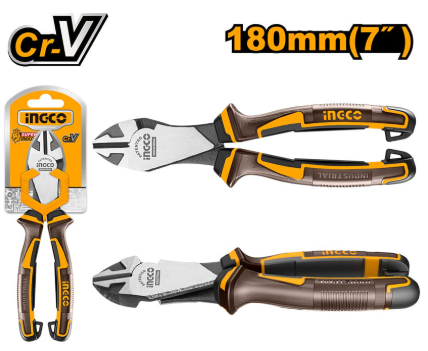 INGCO PLIER DIAGONAL CUTTING 160MM BLACK FINISH - HDCP28168