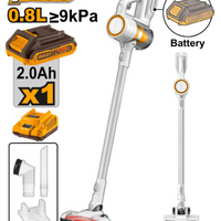 INGCO 20V VACUUM UPRIGHT 0.8L KIT - CVLI2006