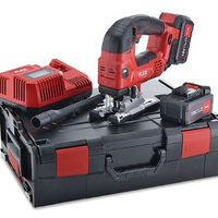 Flex Jigsaw, brushless set c/w 2x 2.5Ah batteries, i-charger in L-BOXX 489786 - JSB 18.0-EC/5.0 Set