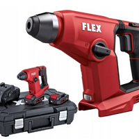 Flex Compact & light cordless SDS+ Rotary hammer drill set 
c/w 2x 2.5Ah batteries & charger in a carry case 531312