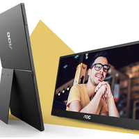 AOC-16T3E Monitor|USB C Powered|15.6 inch|IPS FHD 1920x1080|Portable|USB-C Powered x 2|Carry case|Pivot|VESA|3YR Warranty