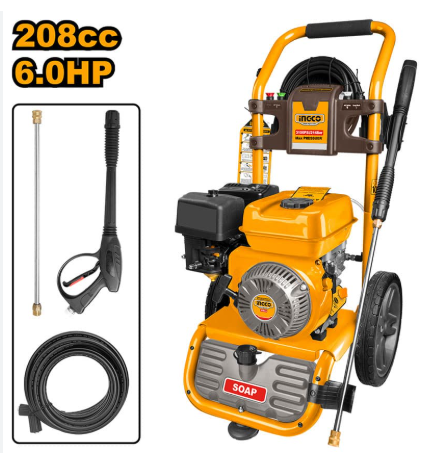 INGCO HIGH PRESSURE WASHER GASOLINE 208CC - GHPW2003