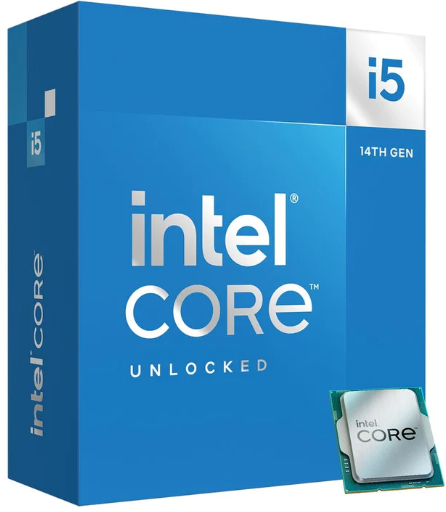Intel Core i5 14400 Up to 4.7 GHZ; 10 Cores (6P+4E); 16 Thread; 20MB Smartcache; 65W TDP;  Intel® Laminar RM1 Cooler included