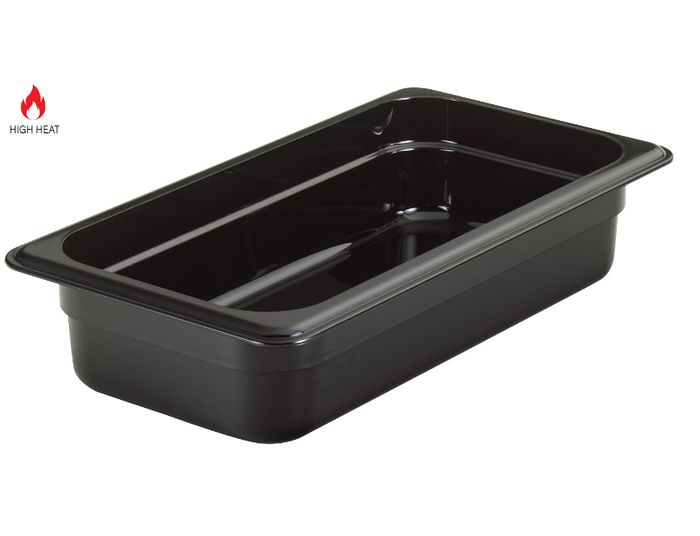 HIGH HEAT 1/3 GN PAN BLACK - 65MM - HHP1004