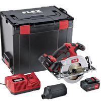 Flex Circular Saw Set, brushless, 2 x 5.0Ah battery, i-charger, in CC 454028 CS 62 18.0-EC/5.0 Set