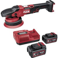 Flex Random Orbit Polisher Set, brushless, 2 x 5.0Ah battery, 
i-charger,  in CC 418099
