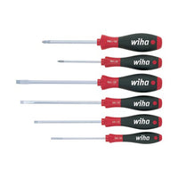 Wiha Screwdriver Set - 6 Piece SoftFinish - Phillips, Slotted - Precision Hand Tools for Professionals & DIY