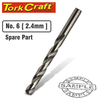 Tork Craft 2.4mm Drill Bit Replacement, No. 6 Screw Pilot Drill Bit Spare Part