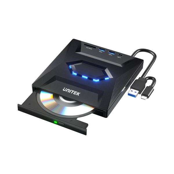 UNITEK 5-IN-1 EXTERNAL OPTICAL DRIVE(T1037A01) - CAB-5IN1-OPTIC-DRIVE