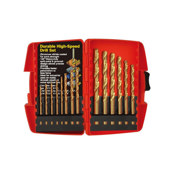 AmPro: 14Pc High Speed Steel Drill Bit Set Metric -  T17002