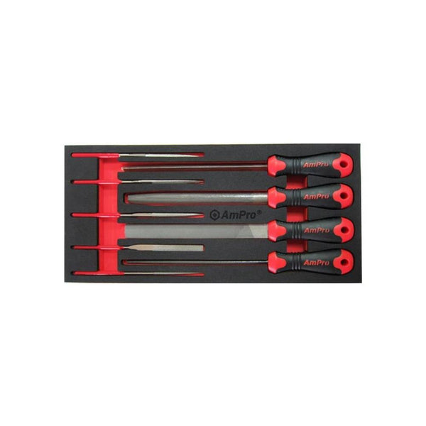 AmPro: 8" File & Diamond Needle File Set -  T18409
