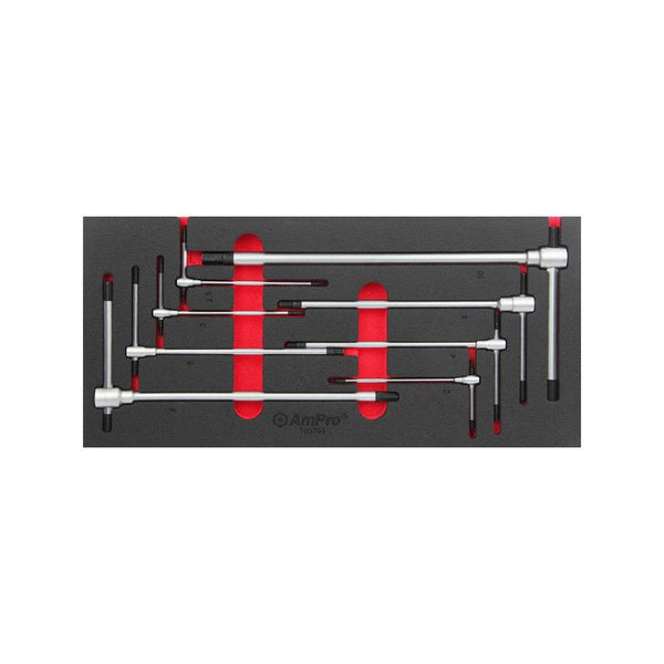 AmPro: 8Pc 3-Way T-Handle Hex Wrench Set 2-10Mm -  T20795