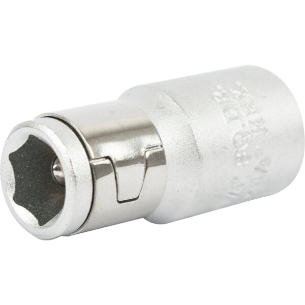 1/4" Socket Adapter Coupler: Square Female to Hex Female - Impact Driver & Ratchet Compatible