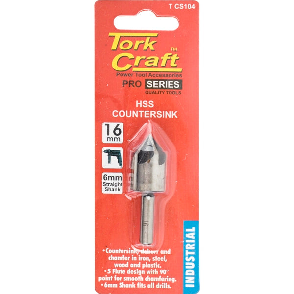 Tork Craft HSS Countersink 16mm 90 Degree - Power Tool Accessory