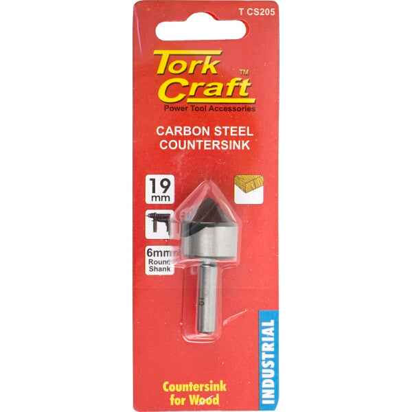 Tork Craft 19mm Carbon Steel Countersink Bit for Wood - Countersinking Tool