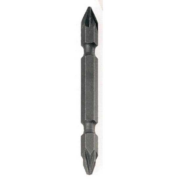 Double-Ended PZ2 Screwdriver Bit - 65mm Pozidriv Bit, Black - D/END PZ2XSL5MM