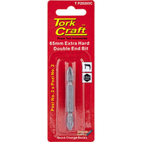 Tork Craft 65mm Extra Hard Double Ended Pozi No. 2 Driver Bit