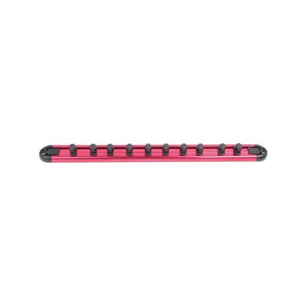 Ampro 1/4" Drive Socket Holder - Red - Tool Organizer