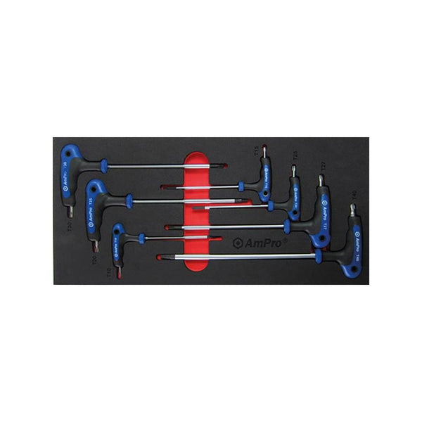 AmPro: Star T-Handle Tamper-Proof Set 3-Way 7Pc -  T22898