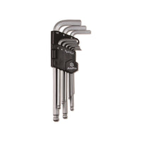 AmPro: Allen Key Set L-Type  Long With Ball 9Pc -  T22933