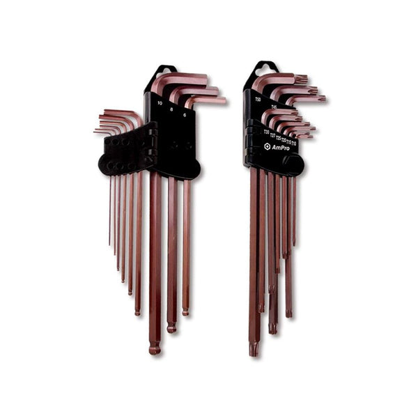 AmPro: Allen Key Set L-Type Extra Long 9Pc -  T22960