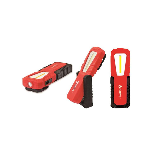 AmPro: Micro-Usb Rechargeable Cob Led Work Light & Flashlight -  T24069