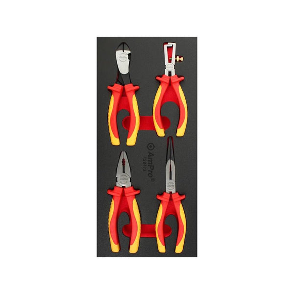 AmPro: 4Pc Insulated Pliers Set -  T28473