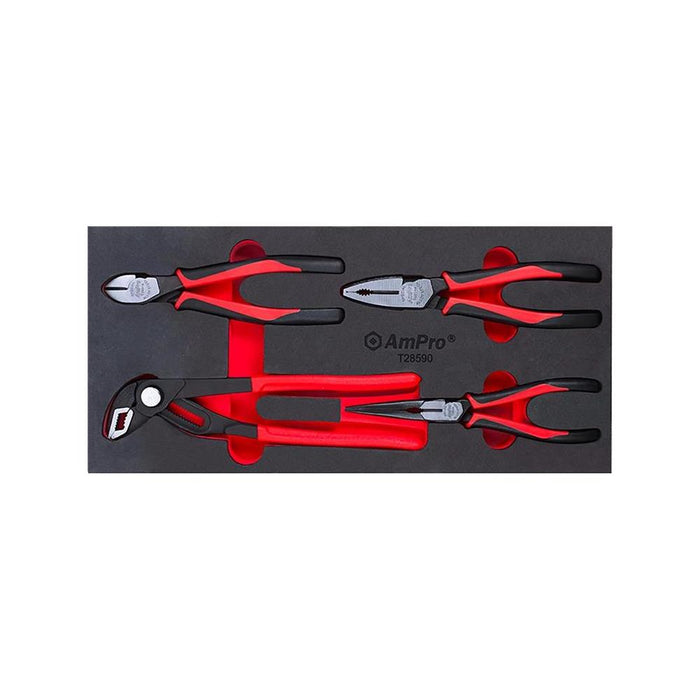 AmPro 4PC High leverage pliers set - T28590