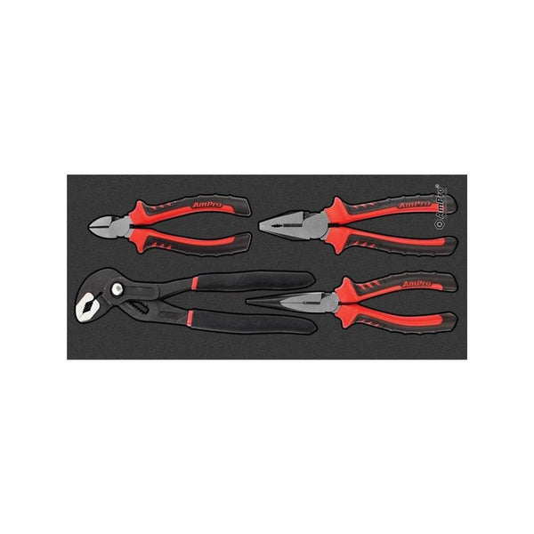 AmPro: 4Pc Professional Pliers Set -  T28595