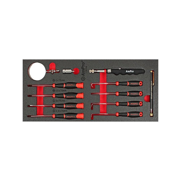 AmPro: 12Pc Precision & Pick Tool Set -  T28744