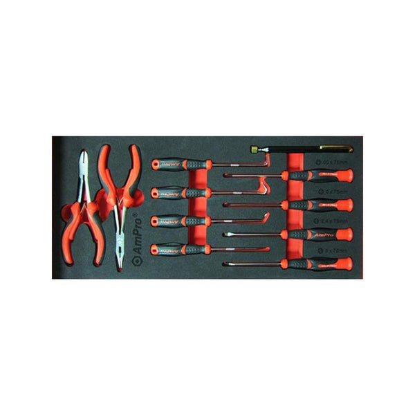 AmPro: 9Pc Mini Pliers & Precision Screwdriver Set -  T28939