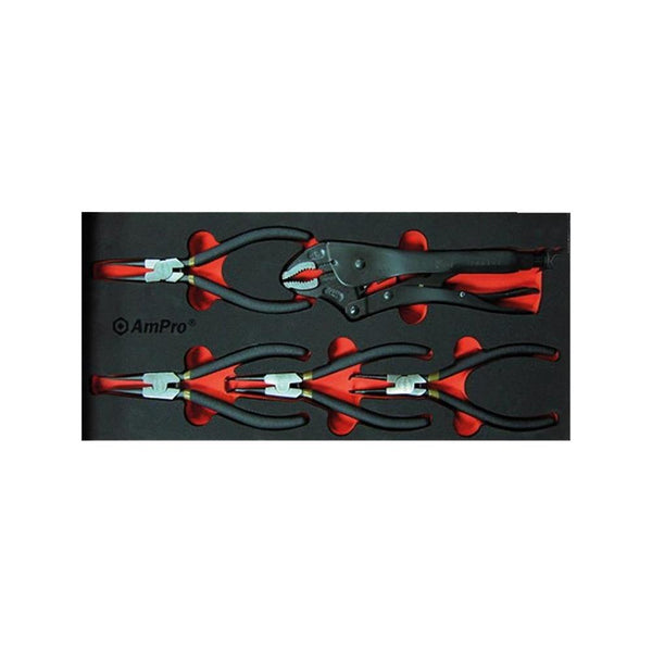 AmPro: 5Pc Snap Ring Pliers & Locking Pliers Set -  T28944