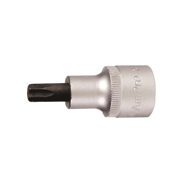 AMPRO 1/2" Drive T20 Star Bit Socket T33006 - Precision Star Socket for Mechanics & DIY