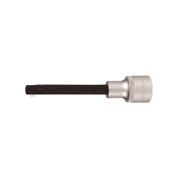 AMPRO 1/2" Drive M6 Spline Bit Socket - 100mm Length | Professional Mechanic Tool