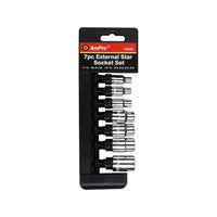 Ampro T33202 7pc External Star Socket Set - 1/4