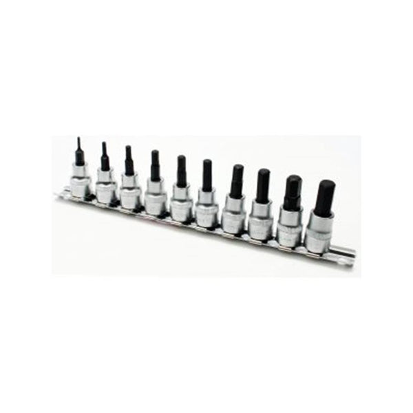 AmPro: 10Pc 3/8" Dr. Hex Bit Socket Set -  T33205