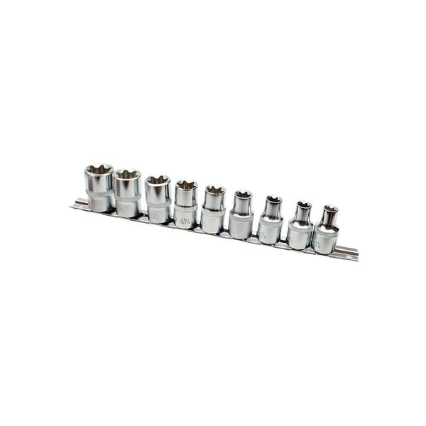 AmPro: 9Pc 1/2" Dr. External Star Socket Set -  T33209