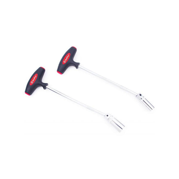 AMPRO 3/8" Spark Plug Socket T-Handle Swivel Magnet 16mm Auto Repair Tool