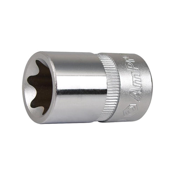 AMPRO 1/2" Drive E20 External Star Socket - Torx Socket for Automotive Repair