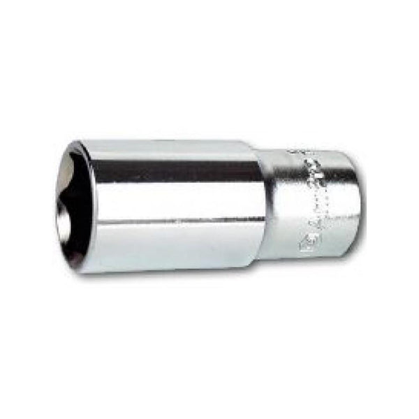 AMPRO 1/2" Drive 21mm Deep Socket, 6 Point - T335521. Automotive Tool, Metric Socket.