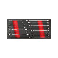 AmPro: 16Pc Long Style Combination Wrench Set -  T40085